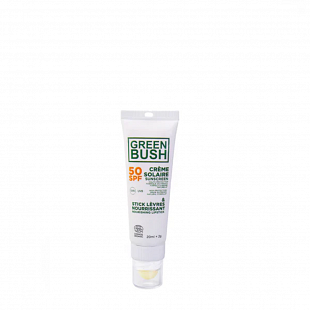 Combi Crème Solaire & Stick Lèvres GREENBUSH  Nourrissant SPF 50